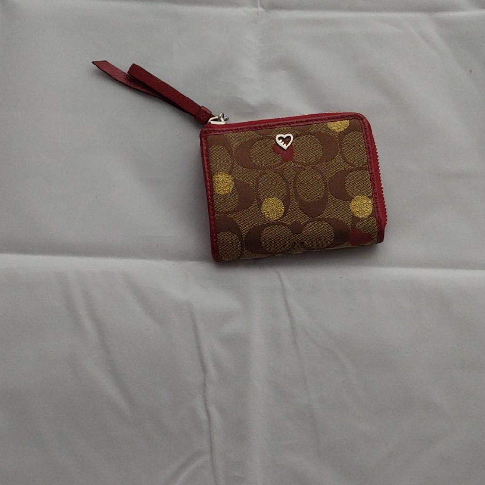 Pre-owned Coach Poppy Wallet Purse